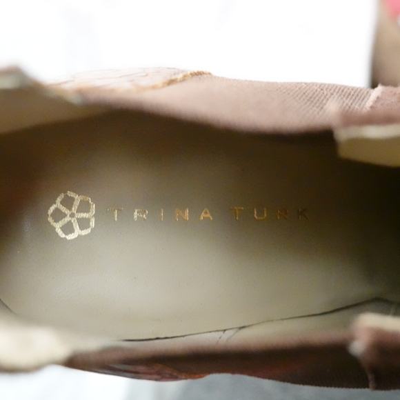 Trina Turk Wilshire Chocolate Brown Suede & Leather Ankle Boots - size  7½ M B - Picture 3 of 9